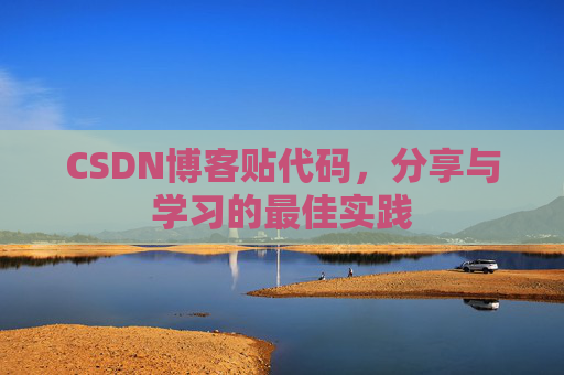 CSDN博客贴代码，分享与学习的最佳实践